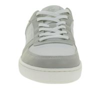 sportliche GROUNDIES Barfußschuhe Hamptons 2.0 Herren Low-Top Echtleder Sneaker mit TrueSense Sohle Schnür-Schuhe GND-210256-30 Weiß/Grau
