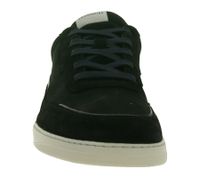 urbane GROUNDIES Barfußschuhe Zurich Herren Low-Top Echtleder Sneaker mit TrueSense Sohle Schnür-Schuhe GND-270260-01 Schwarz/Beige