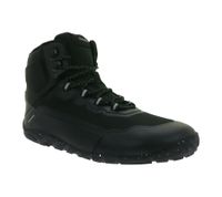 wasserdichte GROUNDIES Barfußschuhe All Terrain High 2.0 nachhaltige Herren Trekking Sneaker mit TrueSense und Wechselfußbett GND-230258-01 Schwarz