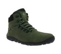 zuverlässige GROUNDIES Barfußschuhe Portland wasserfeste Herren Echtleder Trekking Boots mit TrueSense und Wechselfußbett GND-210254-10 Khaki