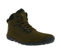 zuverlässige GROUNDIES Barfußschuhe Portland wasserfeste Herren Echtleder Trekking Boots mit TrueSense und Wechselfußbett GND-210254-04 Braun