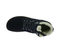 zeitlose GROUNDIES Barfußschuhe Vancouver widerstandsfähige Herren Echtleder Trekking Boots mit TrueSense und Schafwolle GND-220242-07 Navy-Blau