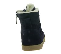 zeitlose GROUNDIES Barfußschuhe Vancouver widerstandsfähige Herren Echtleder Trekking Boots mit TrueSense und Schafwolle GND-220242-07 Navy-Blau