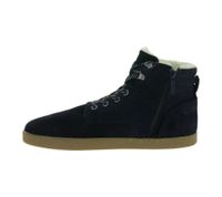 zeitlose GROUNDIES Barfußschuhe Vancouver widerstandsfähige Herren Echtleder Trekking Boots mit TrueSense und Schafwolle GND-220242-07 Navy-Blau