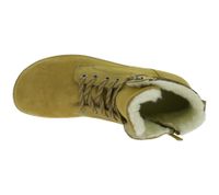 Chaussures minimalistes Timeless GROUNDIES Vancouver, bottes de randonnée robustes en cuir véritable pour homme, avec technologie TrueSense et laine de mouton, GND-220242-33, beige camel