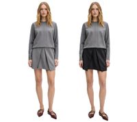 Flared Women's Mini Skirt Punto di Roma Business Skirt Gray or Black
