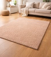 Soft Velour Rug, Living Room Rug, Home Accessory, Decorative Rug 943762 Beige
