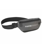 Momo Design Bauchtasche praktische Umhängetasche mit Logo-Schriftzug Gürtel-Tasche P510114 Grau