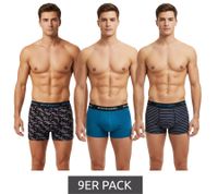 9er Sparpack SCOTCH & SODA Herren Boxershorts mit Baumwoll-Stretch Unterwäsche Unterhose SSSP25M166645-430 Blau/Schwarz/Bunt