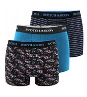 9er Sparpack SCOTCH & SODA Herren Boxershorts mit Baumwoll-Stretch Unterwäsche Unterhose SSSP25M166645-430 Blau/Schwarz/Bunt
