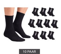 Breathable 10 Pairs CAPPUCCINO ITALIA Women's & Men's Bamboo Socks, Everyday Socks, Casual Socks 11687 Black