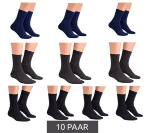 Breathable 10 Pairs CAPPUCCINO ITALIA Women's & Men's Bamboo Socks, Everyday Socks, Casual Socks 11685 Black/Dark Blue/Gray