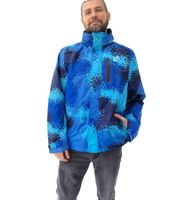 Formula E Camo Men's Rain Jacket with Stowable Hood, Sustainable Motorsport Jacket, Spring Jacket 701223598 001 Blue