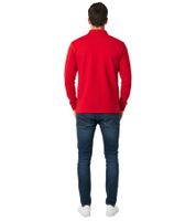 Sporty PUMA X Scuderia Ferrari Race Men's Long-Sleeve Polo Shirt, Cotton Shirt, Motorsport Shirt 627049 02 Red