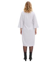 Vestido midi favorecedor para mujer, vestido tubo con delicado estampado floral 952177 azul claro/blanco