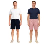 FQ1924 Henry Men's Casual Bermuda Chino Shorts, Cotton Shorts 21900629, Dark Blue or Pink