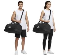 adidas Sport-Tasche nachhaltige Fußball-Tasche mit Hartschalenfach Fitnesstasche 51,5L HS9744 Schwarz