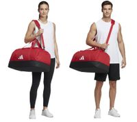 adidas Sport-Tasche nachhaltige Fußball-Tasche mit Hartschalenfach Fitnesstasche 51,5L IB8656 Rot