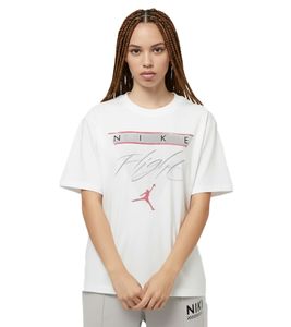 Camiseta NIKE Jordan GFX para mujer, algodón, estilo urbano, corte holgado, FQ3240-100, blanca