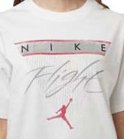 Camiseta NIKE Jordan GFX para mujer, algodón, estilo urbano, corte holgado, FQ3240-100, blanca