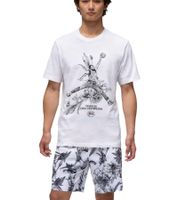 Elegante camiseta NIKE Jordan Sport JM para hombre, algodón, deportiva con Jumpman FZ1928-100, blanca
