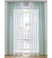 2er Set Gardinen mit modernem Farbverlauf Fenster-Vorhang 295x114cm halbtransparent 956059 Weiß/Grün