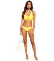 Stylish 2-piece women's bikini set, fashionable swimwear for beach & summer, 931870, yellow