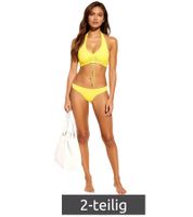 Stylish 2-piece women's bikini set, fashionable swimwear for beach & summer, 931870, yellow