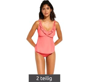 Stylish 2-Piece Women's Tankini Set - Fashionable Swimwear for the Beach & Summer 960303 Orange