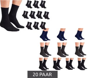 Breathable 20 Pairs CAPPUCCINO ITALIA Women's & Men's Bamboo Socks, Everyday Socks, Casual Socks, Black/Mix or Black