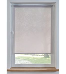 Simple Spring Roller Blind with Privacy Window Blind Sun Protection 923437 Gray