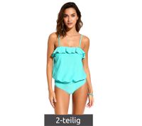 Colorful 2-Piece Women's Tankini Set Swimwear with Padded Cups Tankini Top and Bottom for Beach & Summer 963546 Turquoise