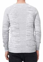 Sportiver Herren Rundhals-Pullover Feinstrick-Sweater 13417 Grau