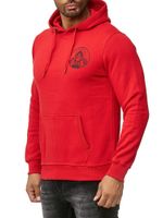 Sweat à capuche élégant pour homme, orné d'un imprimé ange et d'un grand imprimé au dos, modèle 19102, rouge.