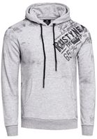 Sudadera con capucha elegante para hombre con estampado gráfico integral, bolsillo tipo canguro, suéter 19134 Gris