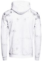 Sudadera con capucha elegante para hombre con estampado gráfico integral, sudadera con capucha y bolsillo tipo canguro, suéter 19134, blanco