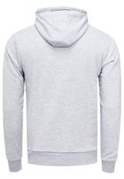 Sweat à capuche moderne pour homme, orné d'étoiles sur les manches, avec poche kangourou, référence 19138 Gris