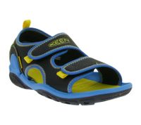 KEEN Knotch Creek Kinder Sandalette Trekking-Schuhe mit Klettverschluss Sommer-Schuhe 1025645 Blau/Schwarz