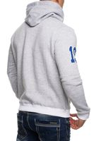 Sweat à capuche décontracté pour homme, imprimé vintage, poche kangourou, gris 6870