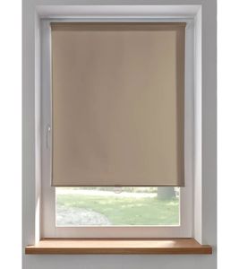 Simple Privacy Roller Blind, Cordless Window Blind, Sun Protection 959540 Taupe
