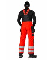 Wasserdichte Helly Hansen Alna 2.0 Herren Winter-Arbeits-Latzhose mit HellyTech Technologie Winter-Hose Arbeits-Hose Schutzklasse 71491-169 Orange/Schwarz