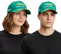 Formula 1 Aston Martin F1 BOSS Baseball-Cap Saison 2024 Fan-Cap Snapback Lance Stroll oder Fernando Alonso Grün, Weiß oder Neongelb