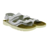 Rutschhemmende hsm Herren und Damen Arbeits-Sandalen ESD-geeignet Echtleder-Schuhe Schutzklasse SRC oder SRA Pantoletten Berufsschuhe Factory Second B-Ware Arzt-Schuhe Weiß