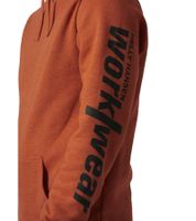 Sudadera con capucha Helly Hansen para hombre, de algodón, 300 g/m², color naranja (79264_290)