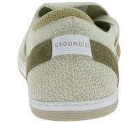 minimalistische GROUNDIES Barfußschuhe Osaka Herren Low-Top Sneaker mit TrueSense Sohle Schnür-Schuhe GND-280262 Beige oder Weiß