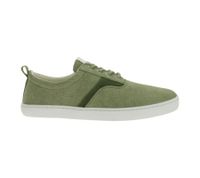 nachhaltige GROUNDIES Barfußschuhe La Paz Herren Low-Top Sneaker mit TrueSense Sohle Canvas Schnür-Schuhe GND-230264 Weiß, Khaki oder Blau
