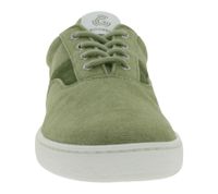nachhaltige GROUNDIES Barfußschuhe La Paz Herren Low-Top Sneaker mit TrueSense Sohle Canvas Schnür-Schuhe GND-230264 Weiß, Khaki oder Blau