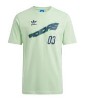 T-shirt da uomo adidas Exclusive GFX Tee con logo del Trifoglio, in cotone, a maniche corte, JP3713, verde