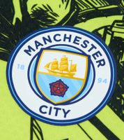 Official PUMA Manchester City Men's Pre-Match Quarter Zip Top, Sustainable Premier League Football Shirt 701231065 002 Black/Yellow