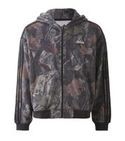 adidas Men's Camouflage Fleece Jacket with Zip and Separate Kangaroo Pocket JY2775 Black